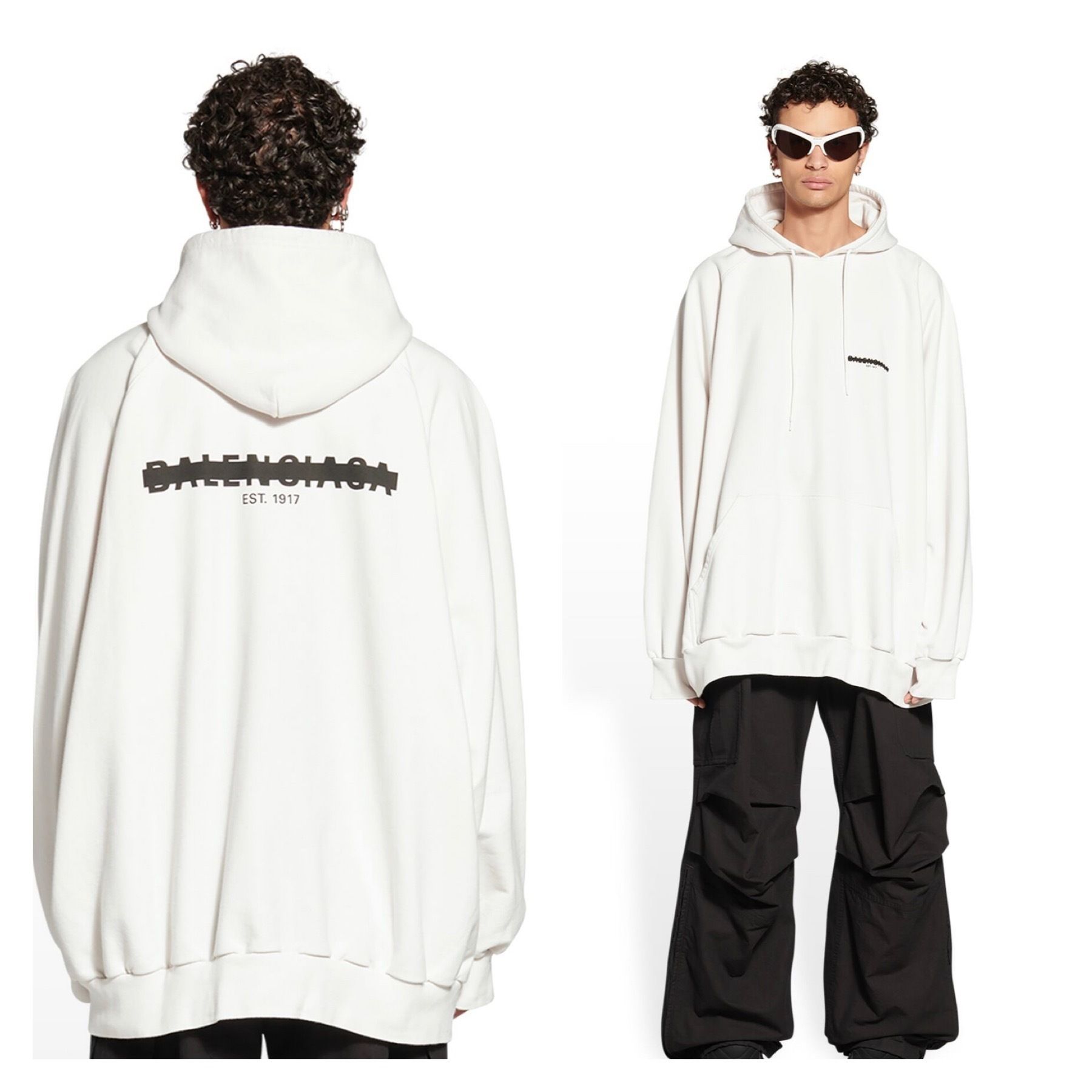 BALENCIAGA STRIKE 1917 HOODIE OVERSIZED (BALENCIAGA/パーカー ...