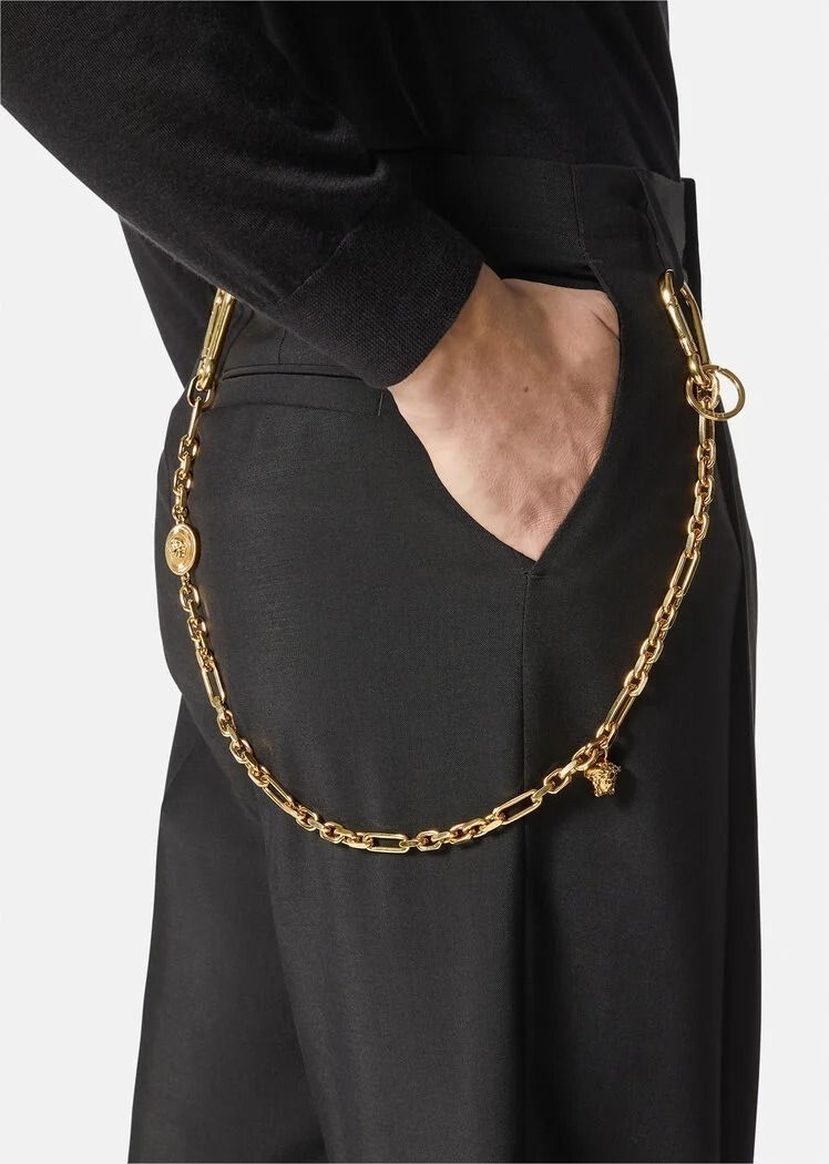 Versace】*直営店*メドゥーサ ビギー キー チェーン☆ゴールド ...