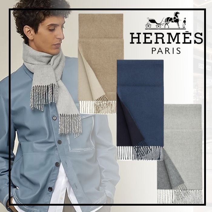 HERMES】エルメス Recto-Verso レクトヴェルソPMマフラー (HERMES ...