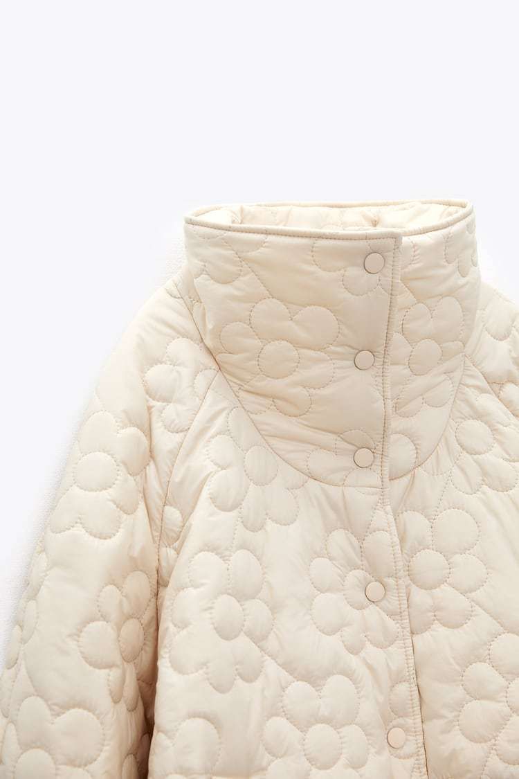 NEW ZARA♡フラワー キルティングジャケット (ZARA/ジャケット ...