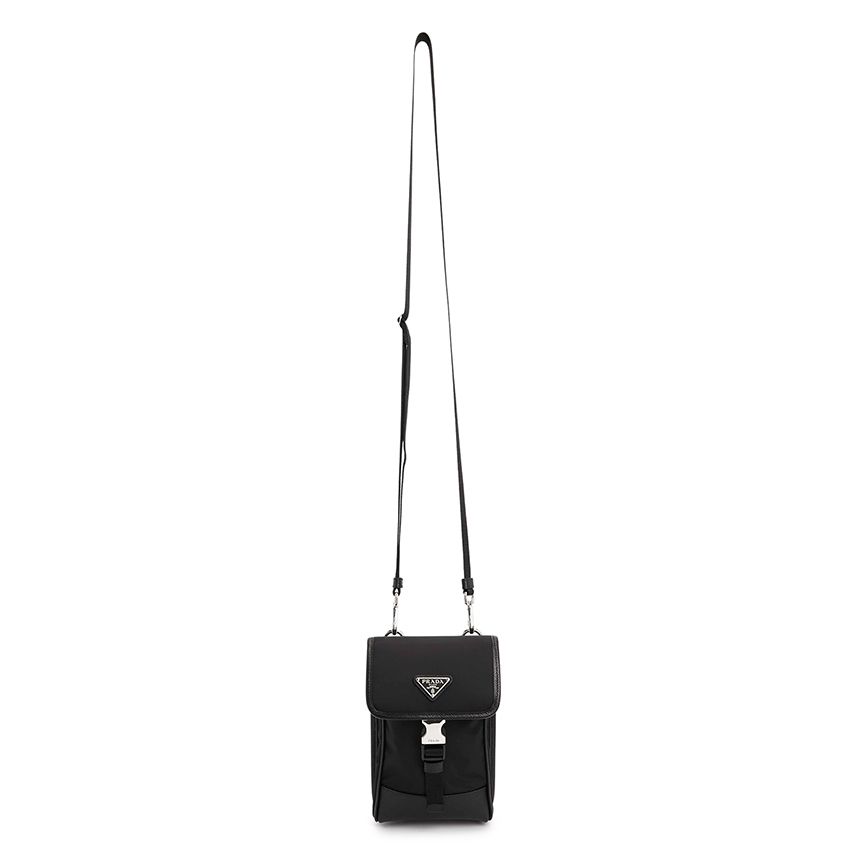PRADA Re Nylon+Saffiano 三角ロゴ ストラップ付 スマホケース (PRADA PRADA Re Nylon+Saffiano 三角ロゴ ストラップ付 スマホケース (PRADA