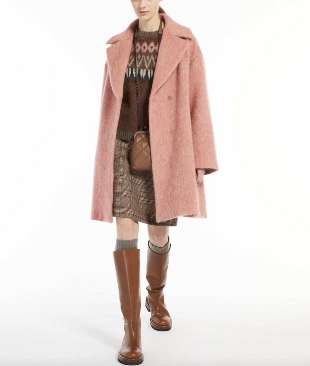 売れ筋 Max Mara CARAIBI ウール アルパカ モヘヤ コート www.m