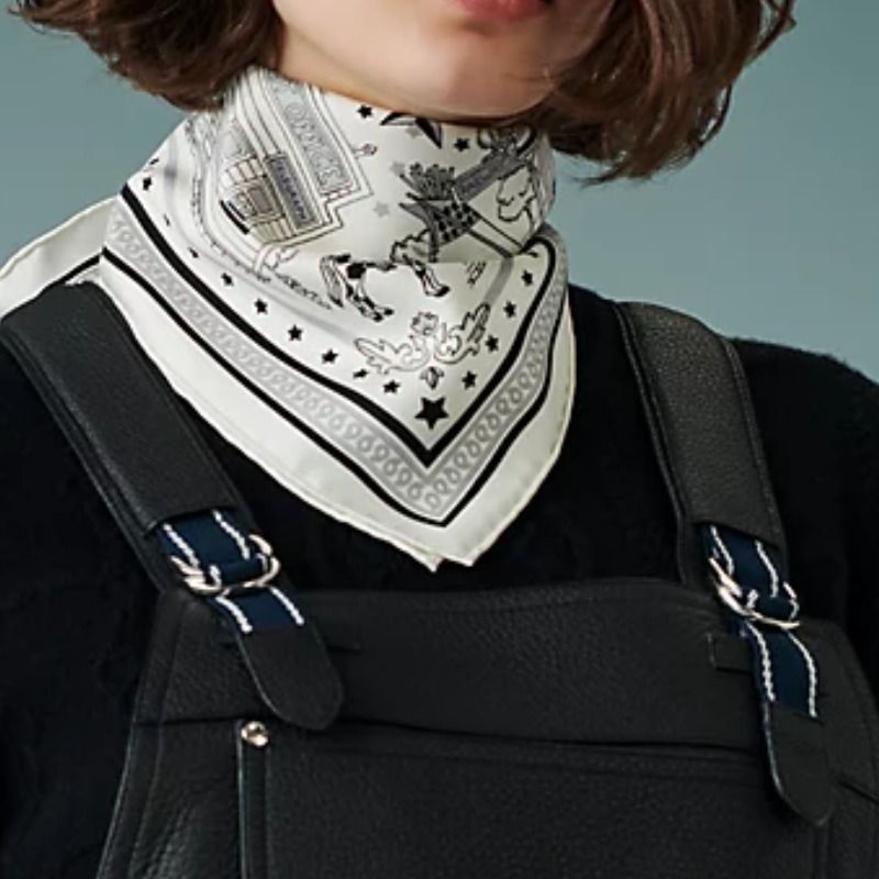 ☆人気☆【HERMES】パリステーション バンダナ55 (HERMES/スカーフ ...