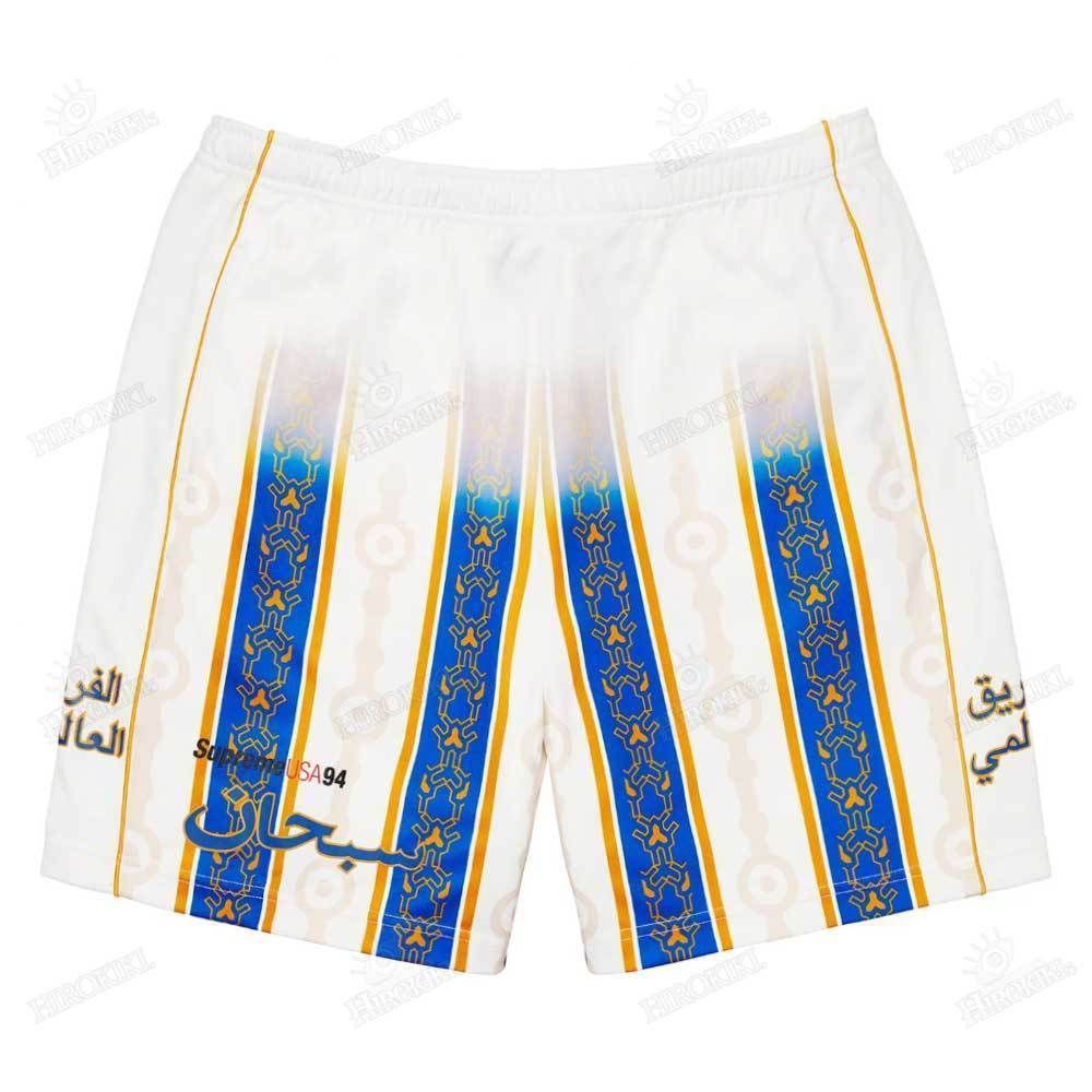 Supreme Arabic Logo Soccer Short (SS21) - $98