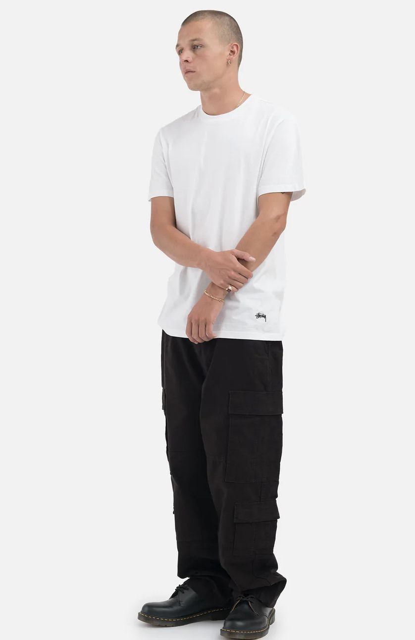Tシャツ・カットソー STUSSY UNDERSHIRT - 3 PACK TM983 Undershirts 3 Pack – White | Accessories | Stüssy