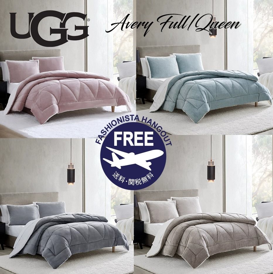 UGG アグ Avery 掛布団 x 枕カバー セット フル/クイーン (UGG/ベッド