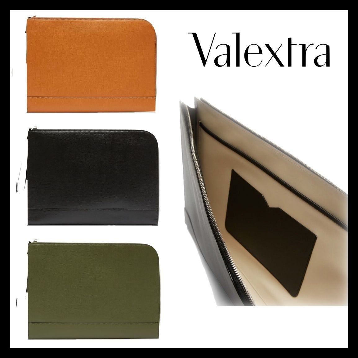 Valextra ヴァレクストラ スモールドキュメントケース (Valextra