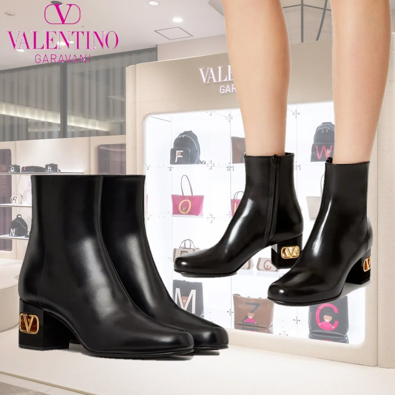VALENTINO】 ヘリテージ ブーツ カーフスキン 60MM (VALENTINO ...