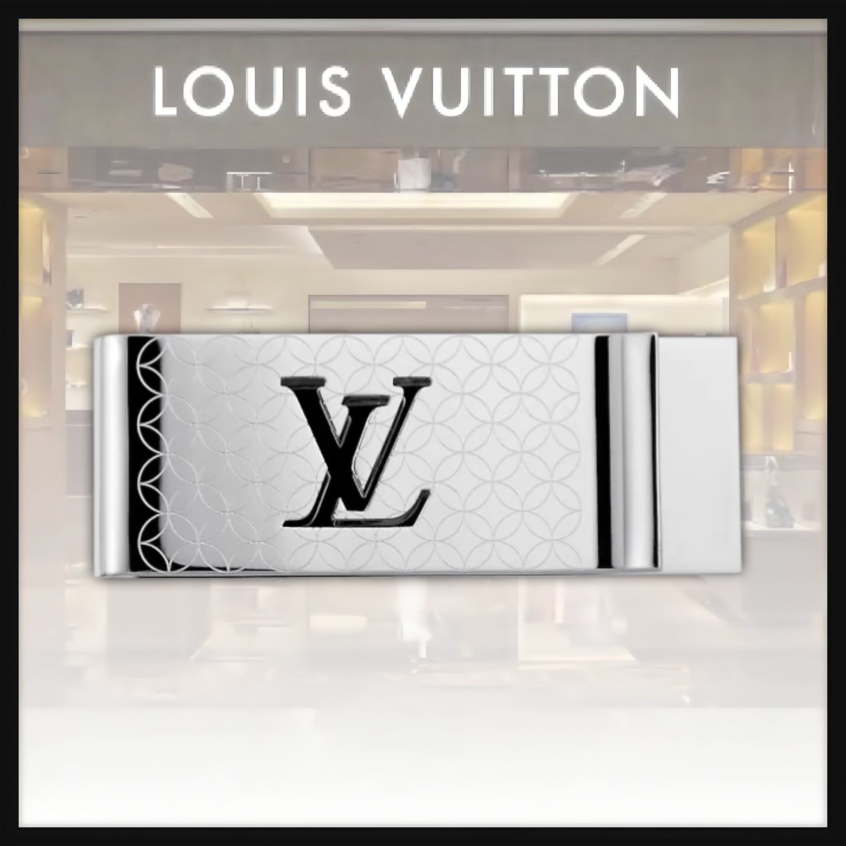 LOUIS VUITTON ルイヴィトン パンスビエシャンゼリゼ マネークリップ-