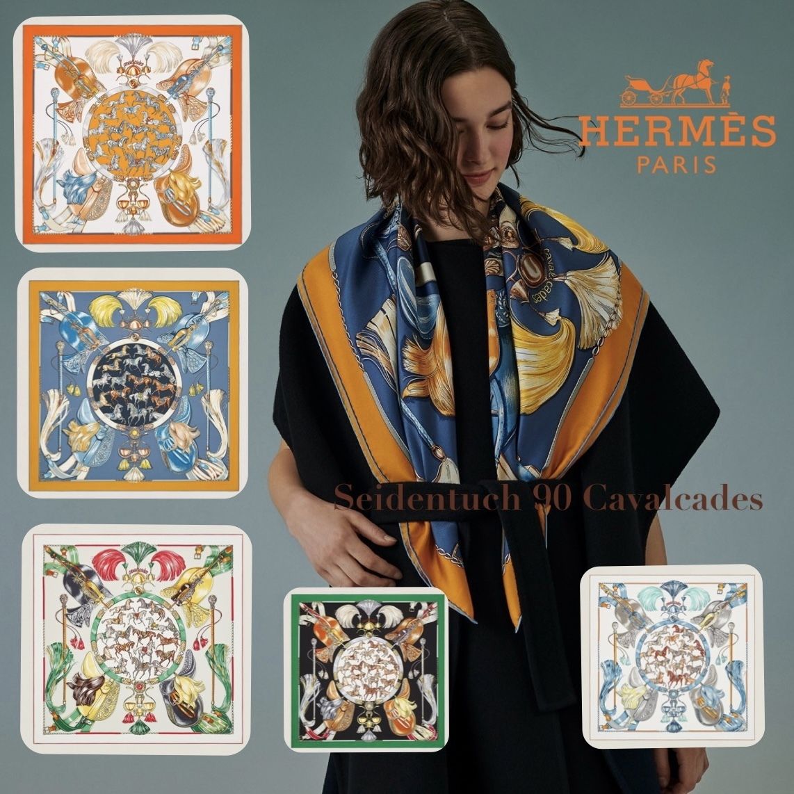 エルメス HERMES スカーフ 90レディース - バンダナ/スカーフ