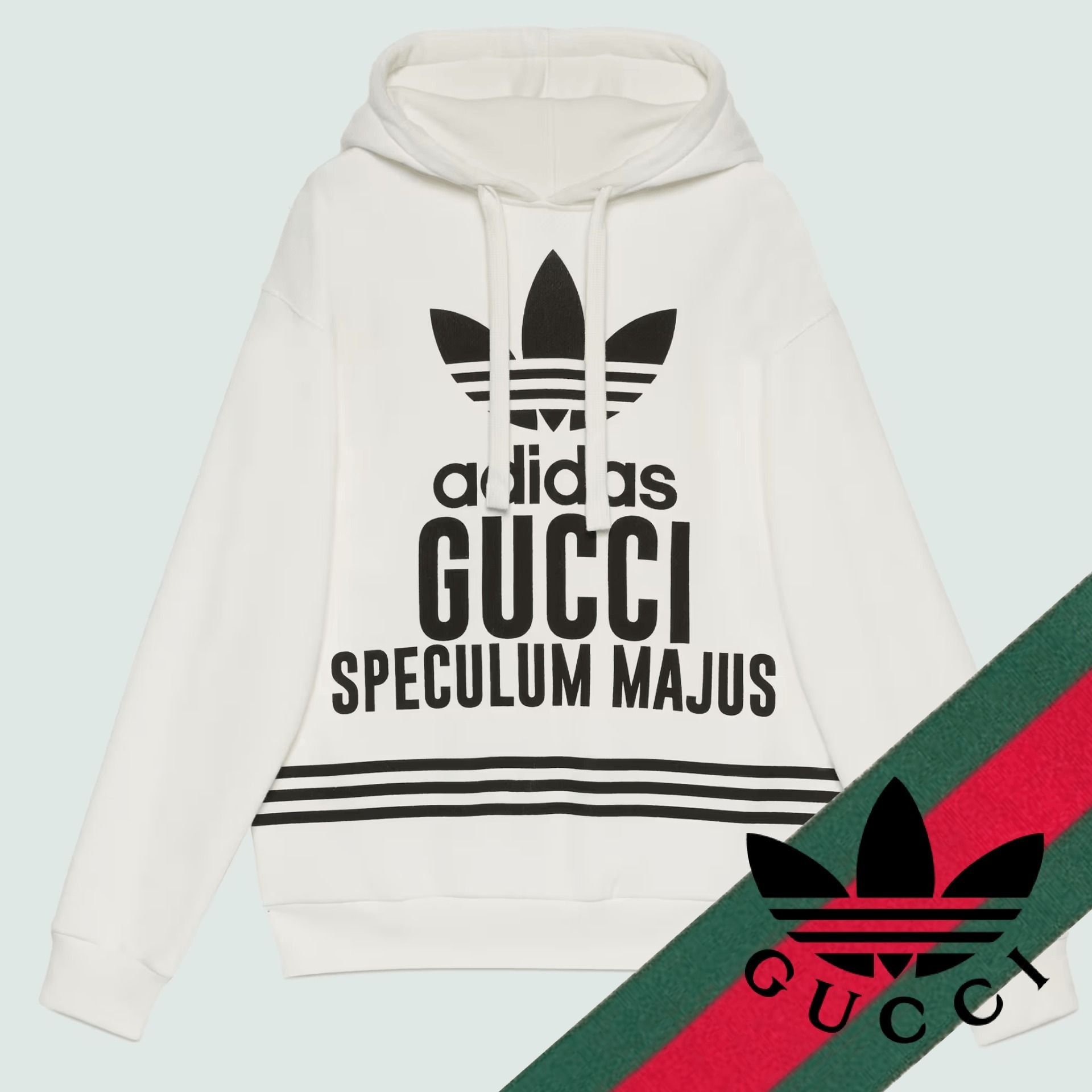 adidas x Gucci】スウェットパーカー ホワイト (GUCCI/パーカー ...