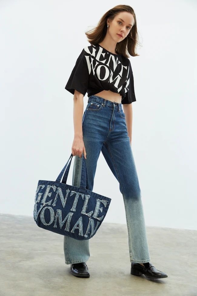 GENTLEWOMAN トートバッグ デニム GENTLEWOMEN】☆2色☆ DENIM TOTE BAG デニムトートバッグ