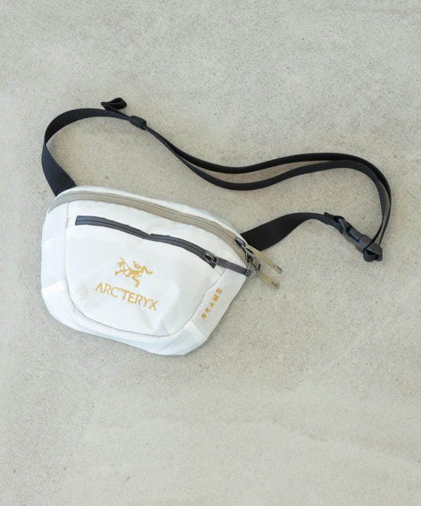★大人気★ARC’TERYX X BEAMS Mantis1 Waistpack Auth Arcteryx Mantis 1 Beams Waist Pack White Good condition
