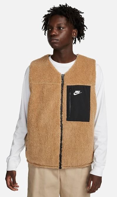 最新☆モコモコリバーシブルベスト！☆Nike Club+☆選べる2色