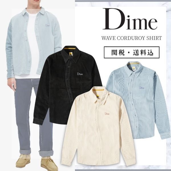 Dime(ダイム)関税/送料込 ウェーブ コーデュロイ シャツ (Dime