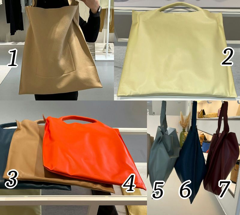 JIL SANDER XIAO BAG ポケット付 ビッグ レザー トートバッグ (Jil ...