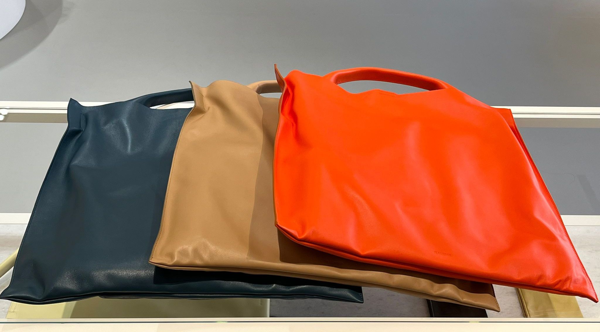 JIL SANDER XIAO BAG ポケット付 ビッグ レザー トートバッグ (Jil ...
