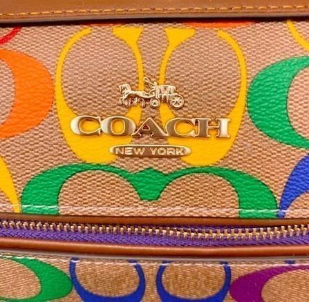 セール☆Coach Rowanレインボーシグネチャーロゴ2wayサッチェル セール☆Coach Rowanレインボーシグネチャーロゴ2wayサッチェル