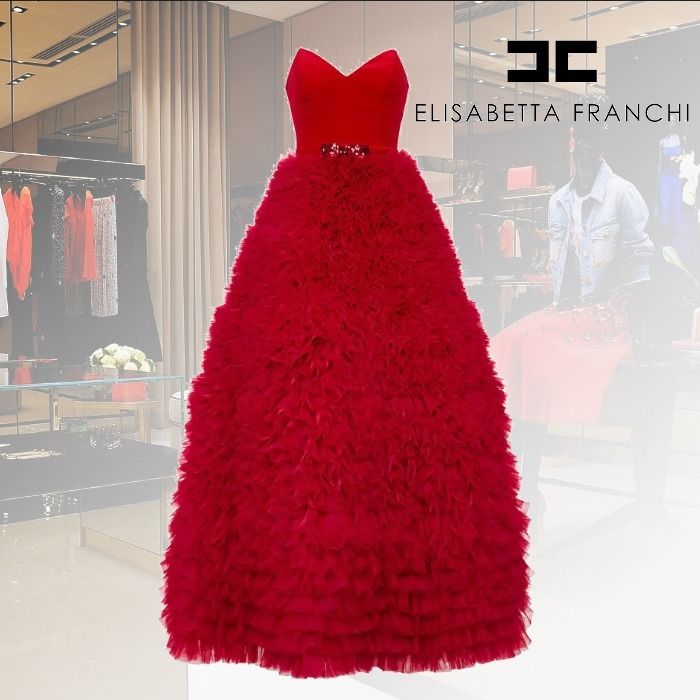 ☆完売必至☆】ELISABETTA FRANCHI ☆ レッドカーペットドレス - www ...