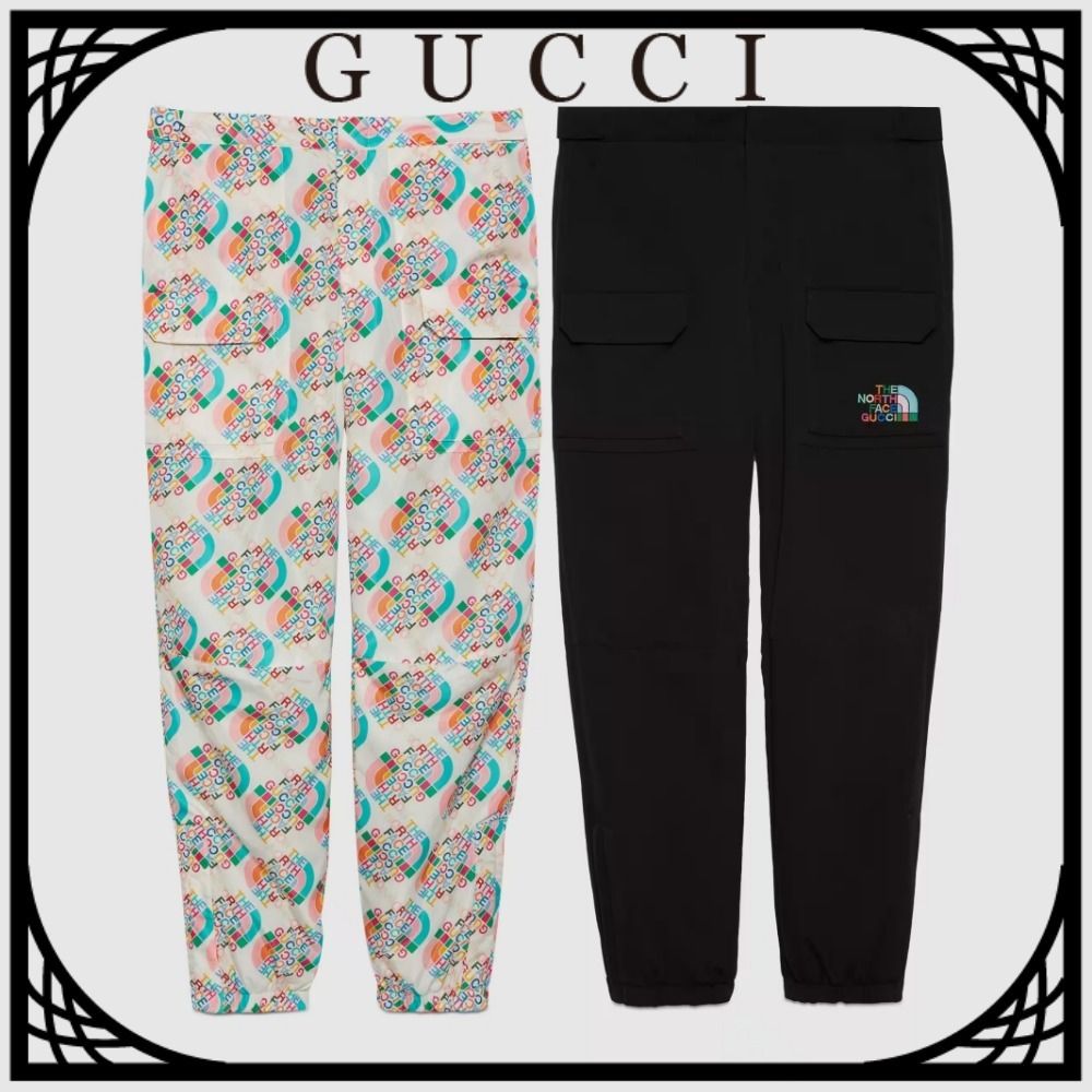 新品 GUCCI×THE NORTH FACE ナイロンパンツ M-