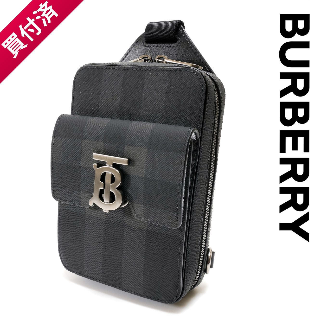 国内即発】Burberry モノグラム チェック ショルダーバッグ (Burberry
