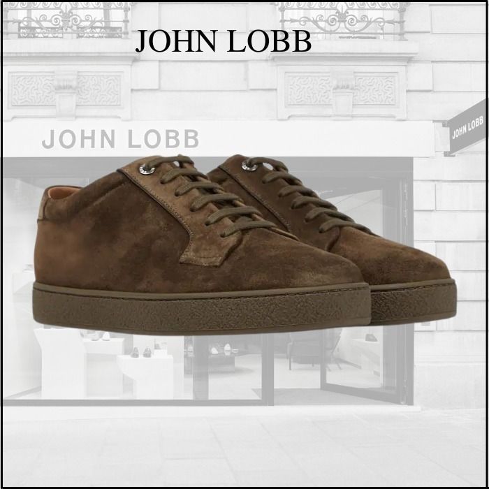 レア【JOHN LOBB】ダークオリーブ モルトン レザー スニーカー - www.m ...