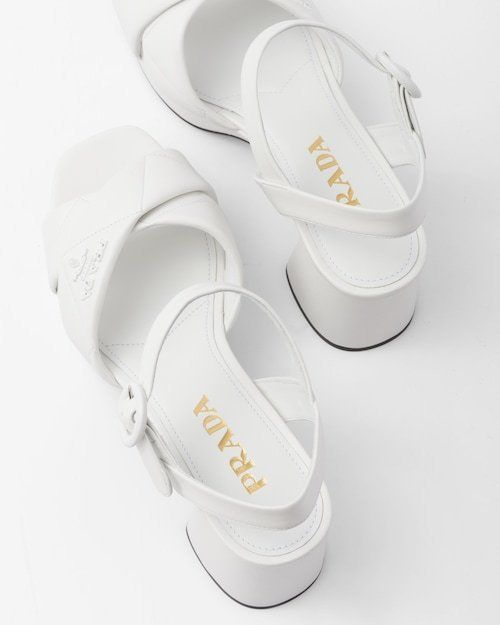 ☆New☆【PRADA】キルティングレザー プラットフォームサンダル (PRADA ...