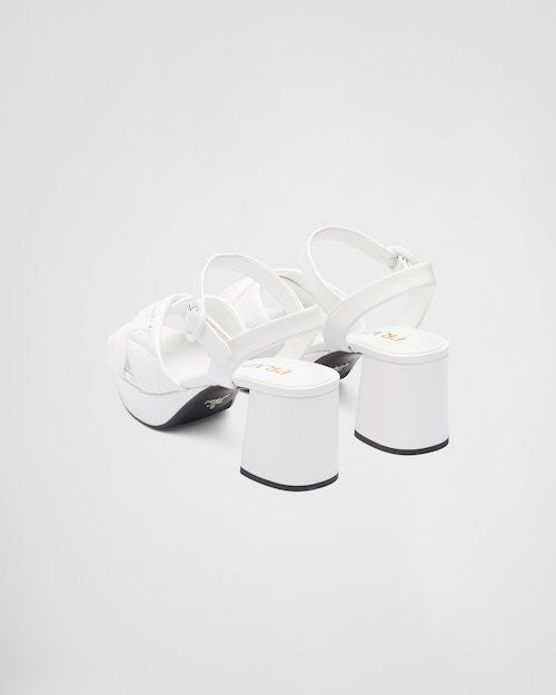 ☆New☆【PRADA】キルティングレザー プラットフォームサンダル (PRADA ...