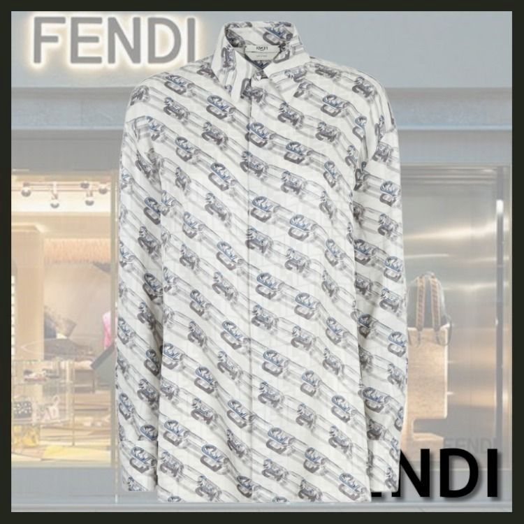 FENDI】FFシルクシャツ (FENDI/ブラウス・シャツ) FS7478AKSYF1IHA