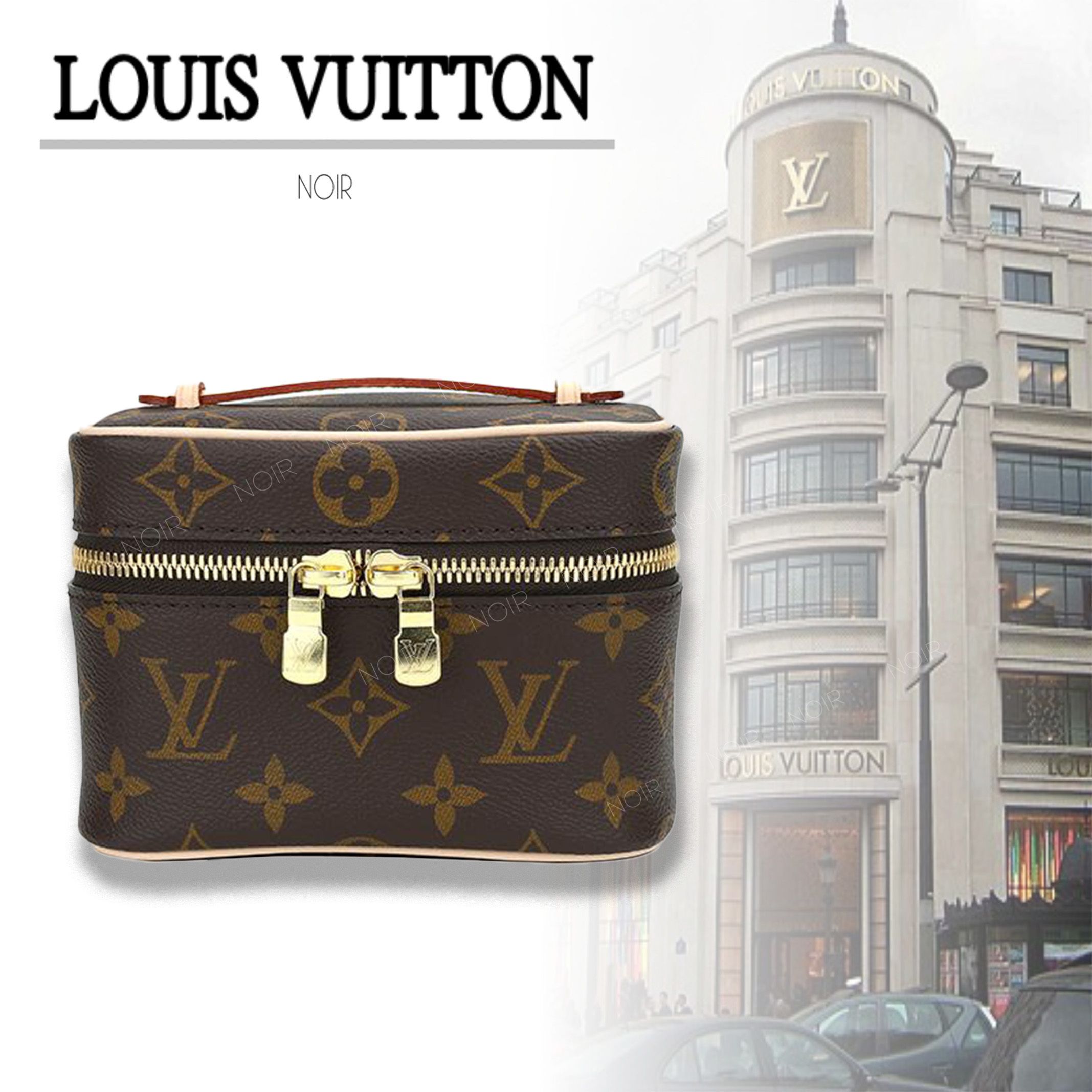 完売前に♡ニース・ナノ モノグラム バニティポーチ (Louis