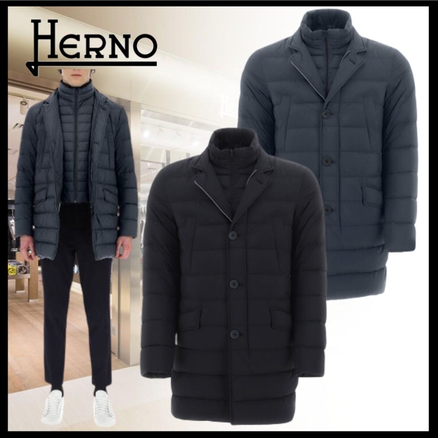 ヘルノ メンズアウター コート Il Cappotto スリムフィット Herno コートその他 Pi007ule190 Pi007ule Buyma