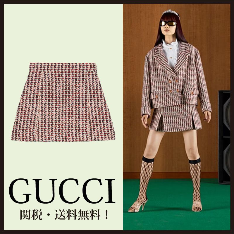 GUCCI * Sylvie ツイードミニスカート (GUCCI/ミニスカート) 690942