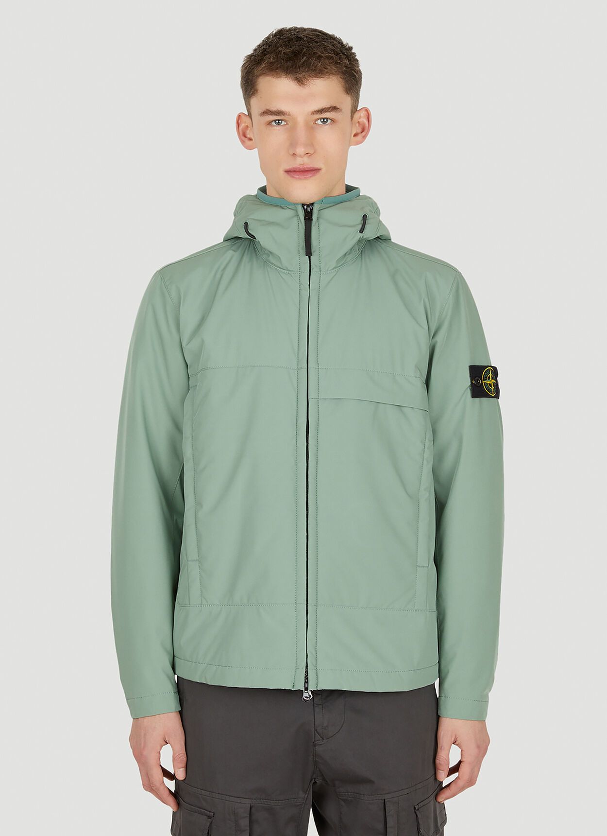 STONE ISLAND 21FW コンパスパッチ フーデッドジャケット | www