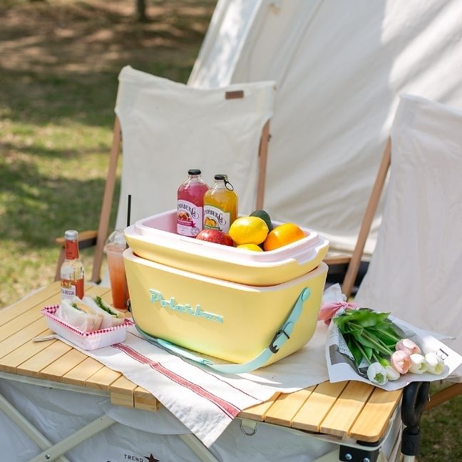 韓国 キャンプ用品 クーラーボックス 2タイプ 20L ポップカラー 韓国 キャンプ用品 クーラーボックス 2タイプ 20L ポップカラー