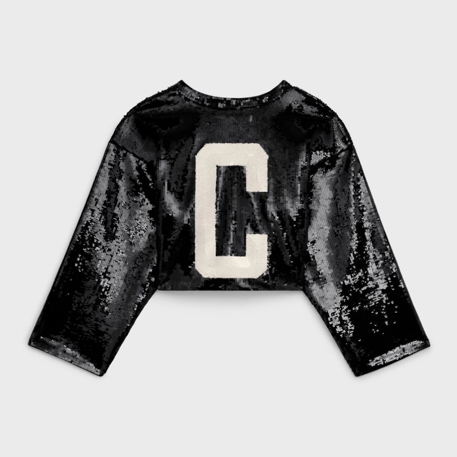 新作 国内完売サイズ有♪CELINE エンブロイダリークロップトップ