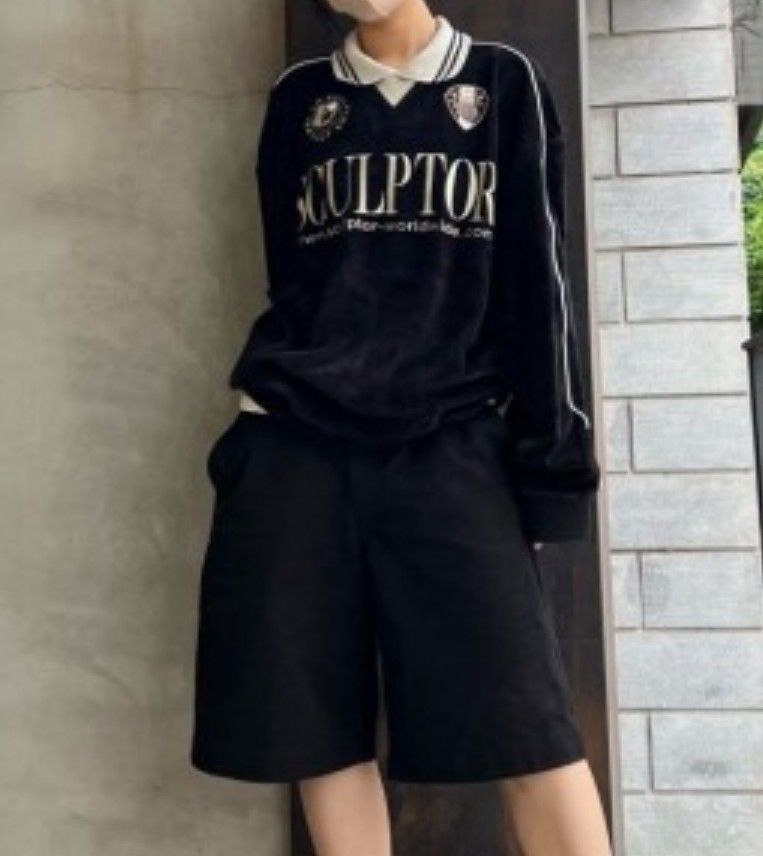 22FW○SCULPTOR○VELOUR SOCCER JERSEY スウェット 男女兼用