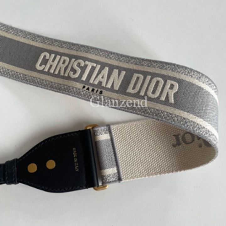 Dior ダブルストラップサンダル ネイビー/グレー