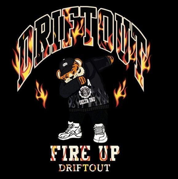DRIFTOUT ユニセックス FIRE DAB TIGER フーディー 3colors DRIFTOUT ユニセックス FIRE DAB TIGER フーディー 3colors