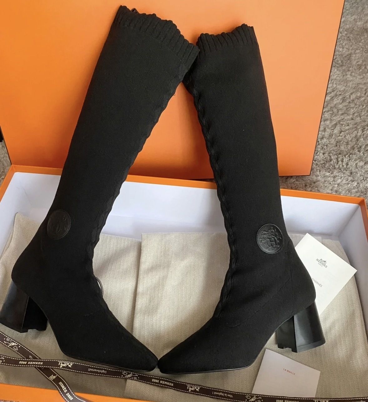 今年はロングブーツ♪【HERMES】ブーツ フォンテーヌ 60 - www ...