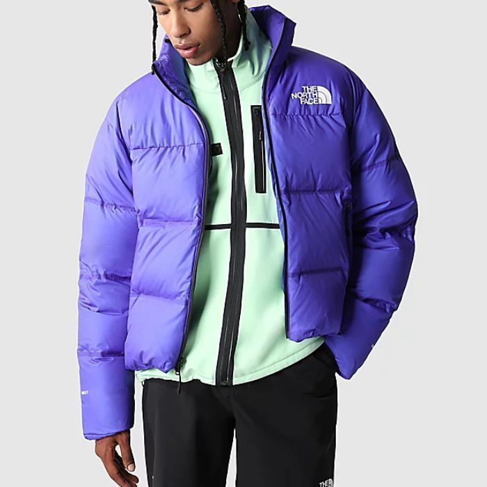ザノースフェイス ダウンジャケット RMST NUPTSE JACKET BLUE (THE ...
