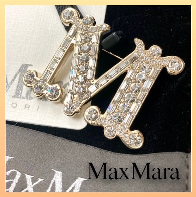 クリスタルブローチ MaxMara