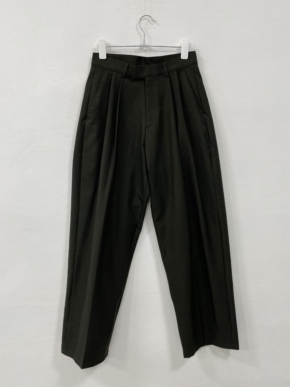 【INCHANT ME】[unisex] Neo Wool Two-Tuck Wide Slacks INCHANT ME】[unisex] Neo Wool Two-Tuck Wide Slacks (INCHANT
