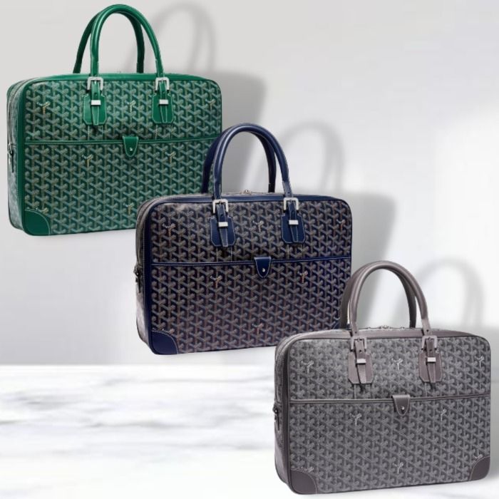 GOYARD ゴヤール アンバサッドMM ブリーフケース ゴヤールディンキャンバス メンズ