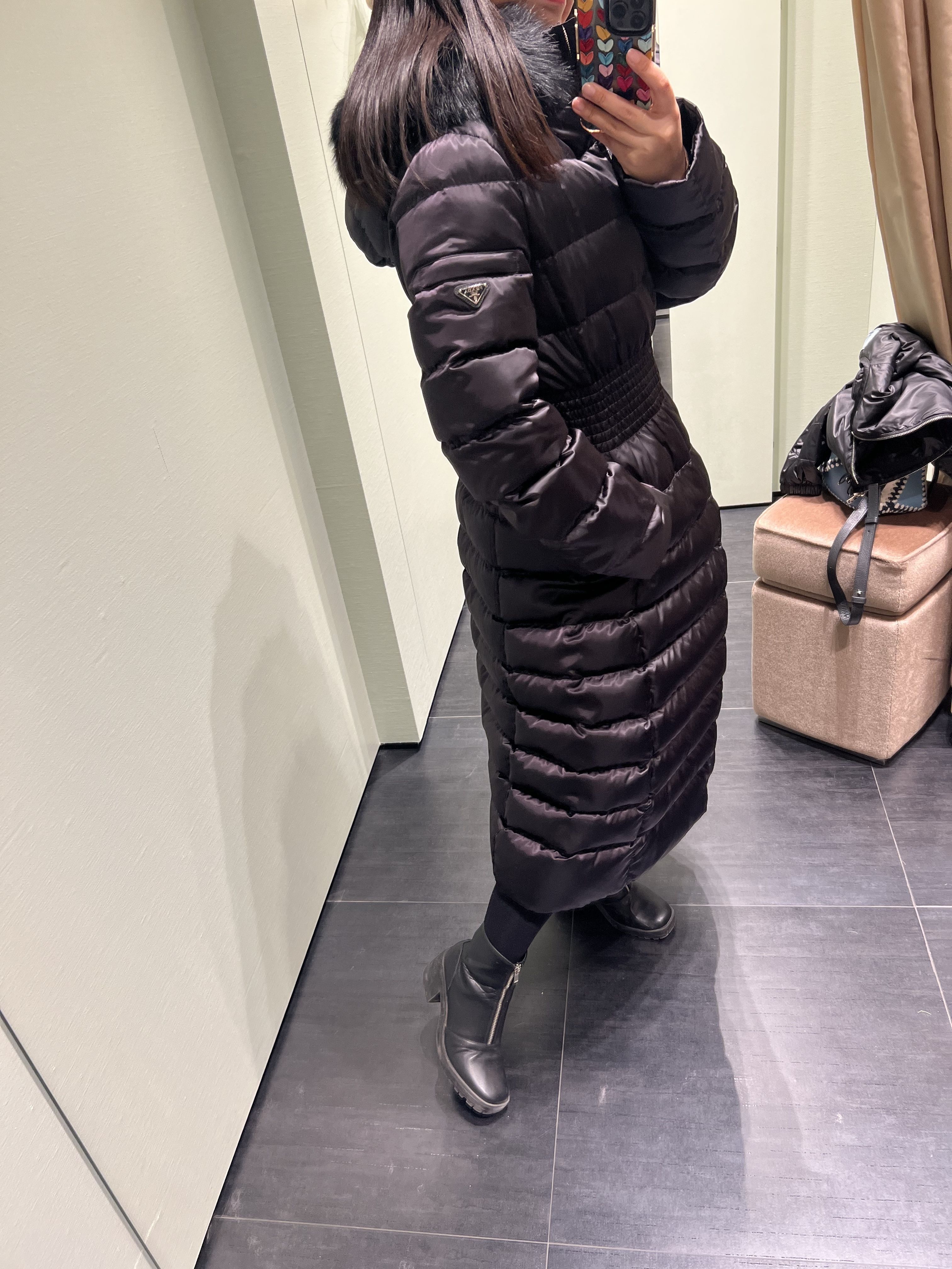 PRADA直営】ファー付 ロングジャケット 29E364 (PRADA/ダウン ...