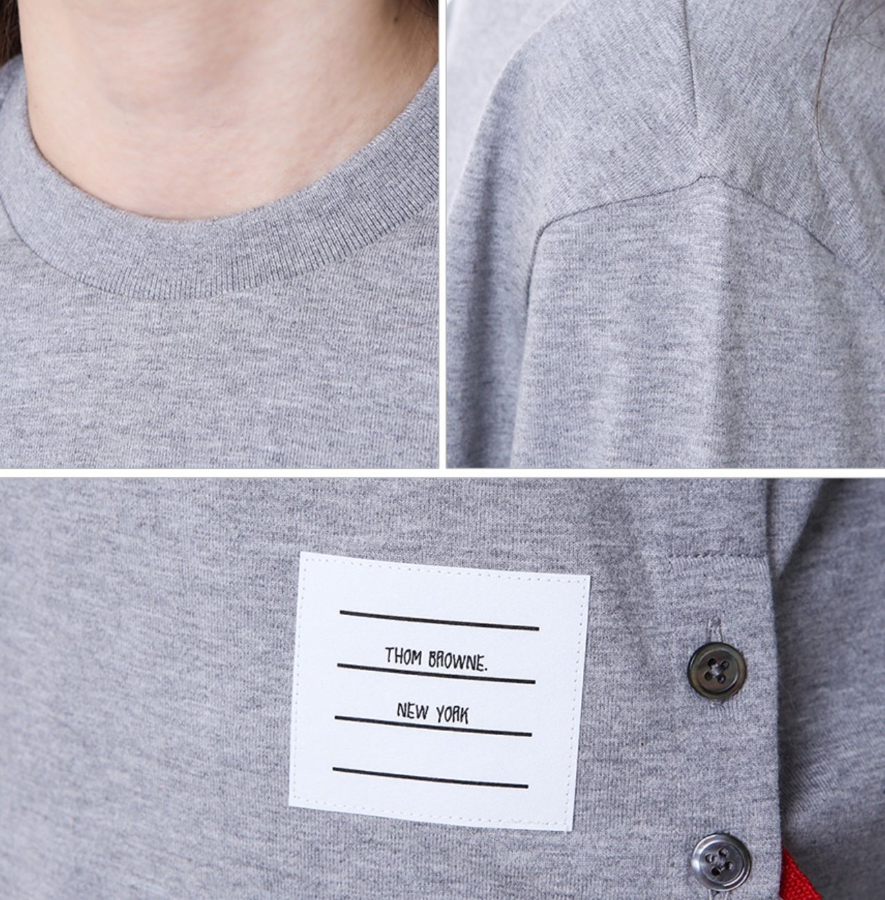 【THOM BROWNE】オーバーサイズＴシャツ thom_browne_oversized_3_4_slee