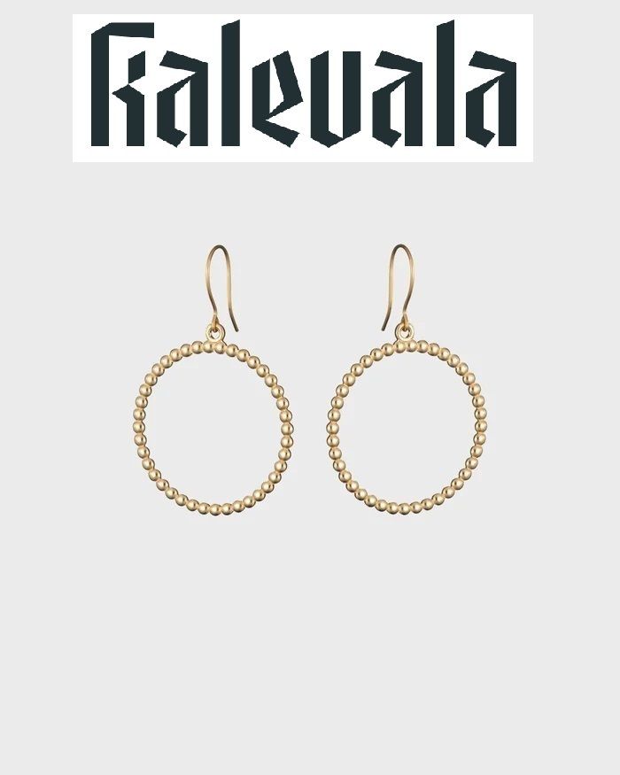 ヴァロイサ スモールフープピアス シルバー - Kalevala カレワラ