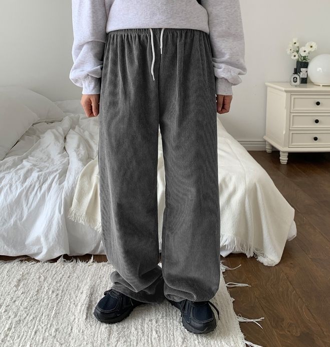 【BAON】[BAON] Sotsu Corduroy Banding Wide Pants BAON】[BAON] Sotsu Corduroy Banding Wide Pants (BAON/パンツ
