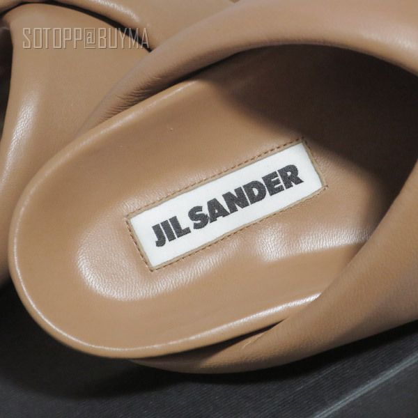JIL SANDER NUDE NAPPAヌードナッパ パデッド クロスサンダル35 JIL SANDER NUDE NAPPAヌードナッパ パデッド クロスサンダル35