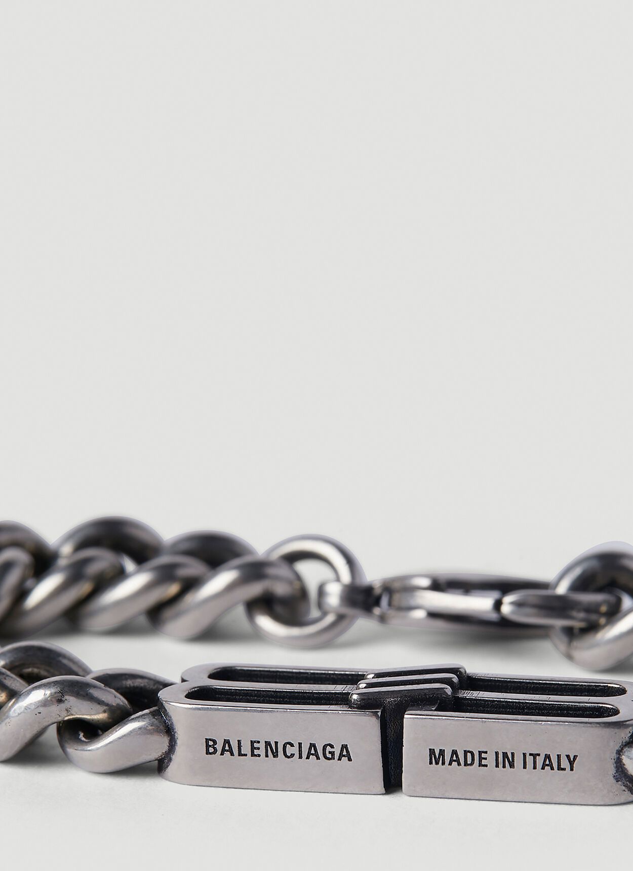 BALENCIAGA BB ICON GOURMETTE ロゴ アイコン ブレスレット 人気