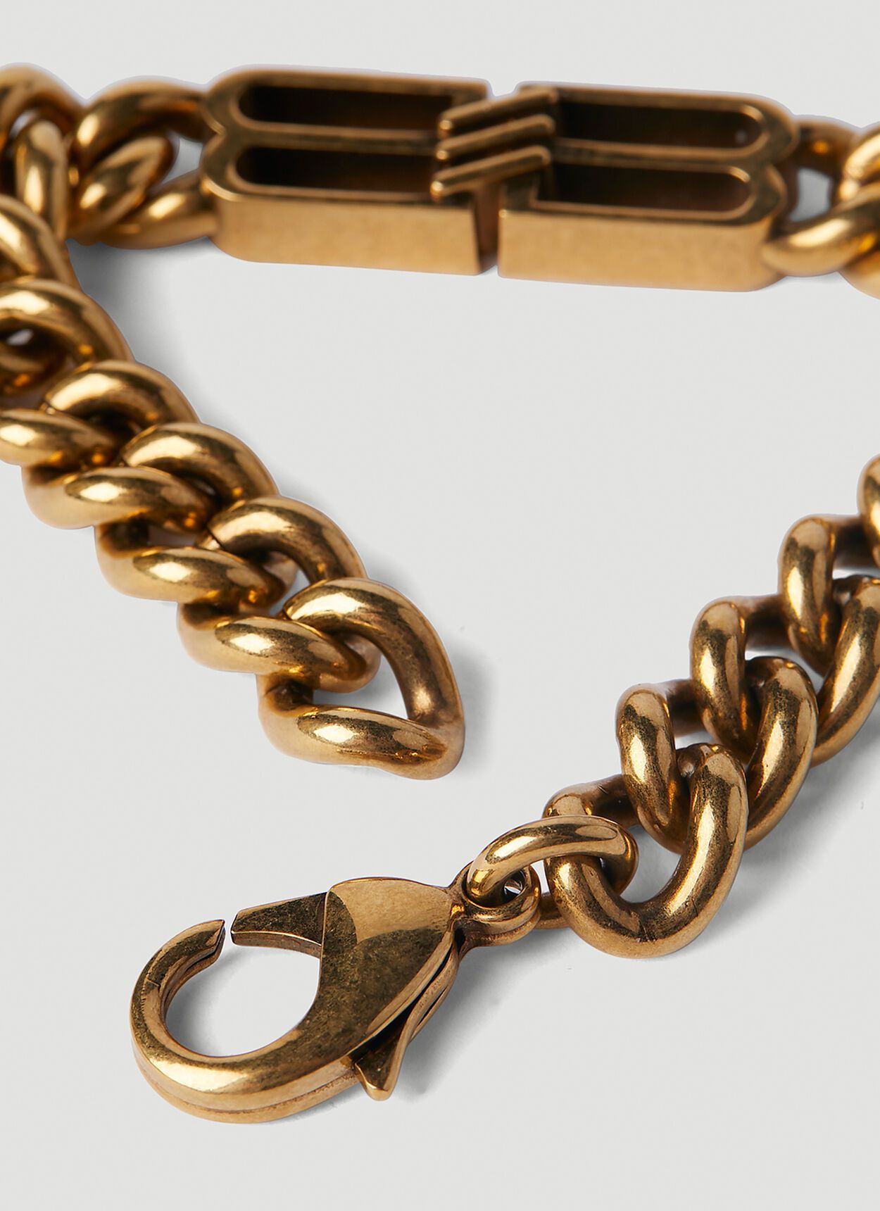 BALENCIAGA BB ICON GOURMETTE ロゴ アイコン ブレスレット 人気